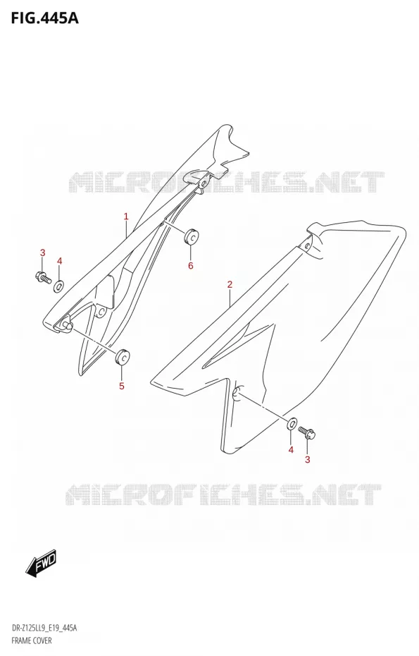 FAIRING Suzuki MOTO 125 DR-Z 2019  DR-Z125L L9 (E19)