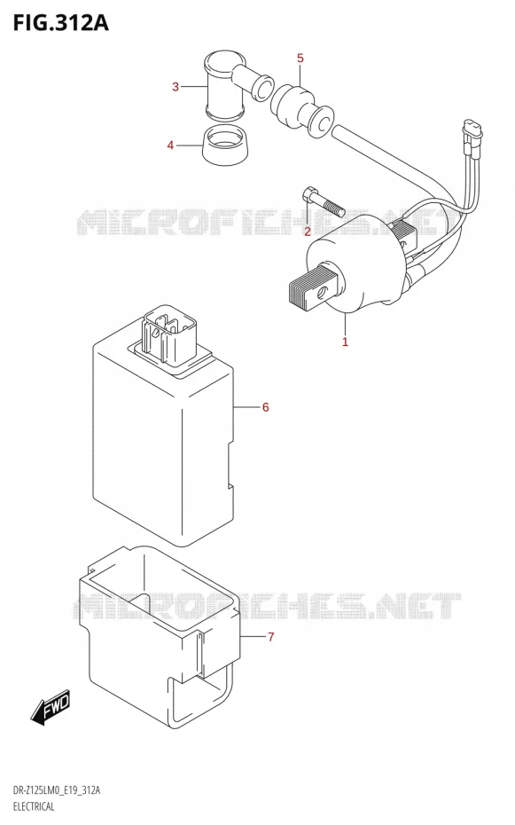 ELECTRICAL Suzuki MOTO 125 DR-Z 2020  DR-Z125L M0 (E19)