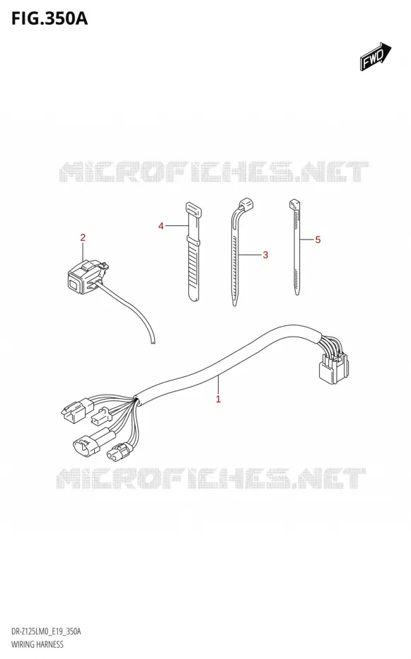 WIRING HARNESS Suzuki MOTO 125 DR-Z 2020  DR-Z125L M0 (E19)