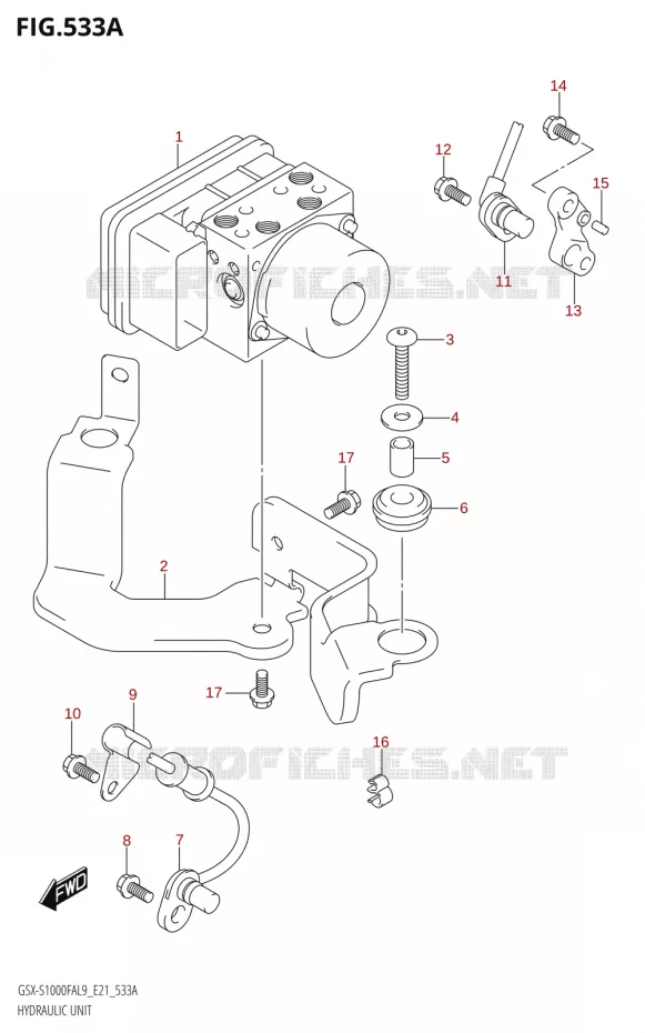 ABS SYSTEM Suzuki MOTO 1000 GSX-S 2019  GSX-S1000FZAUF L9 (E21)
