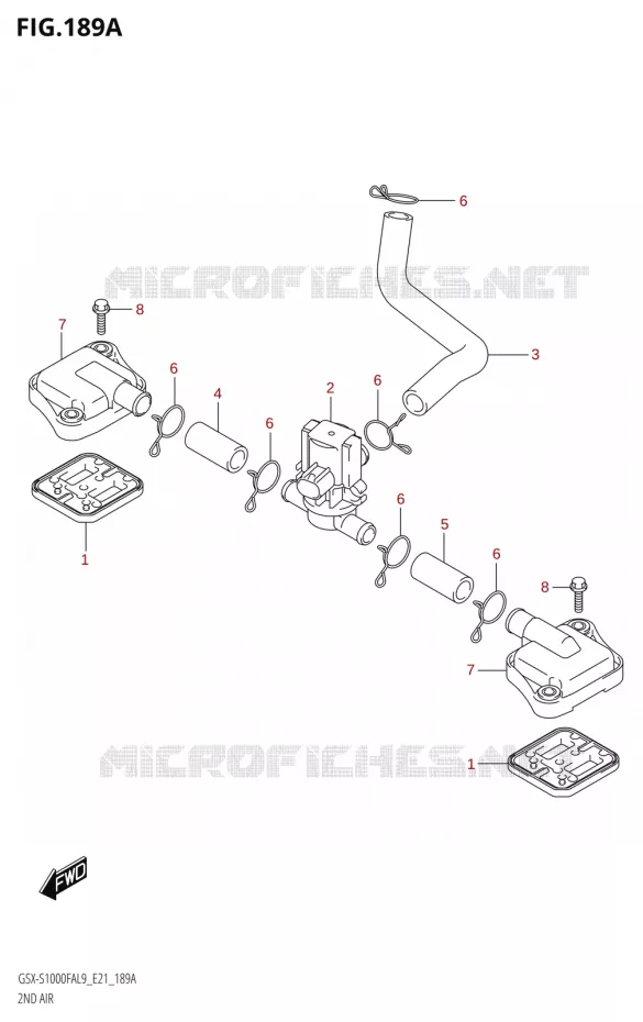 ANTI POLLUTION SYSTEM Suzuki MOTO 1000 GSX-S 2019  GSX-S1000FYA L9 (E21)