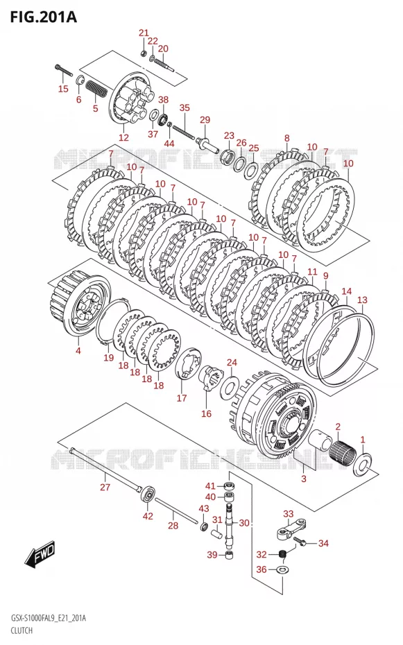 CLUTCH Suzuki MOTO 1000 GSX-S 2019  GSX-S1000FA L9 (E21)