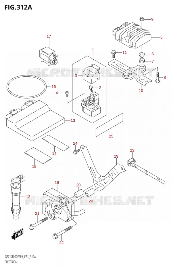 ELECTRICAL (GSX-S1000FA:L9:E21) Suzuki MOTO 1000 GSX-S 2019  GSX-S1000FA L9 (E21)