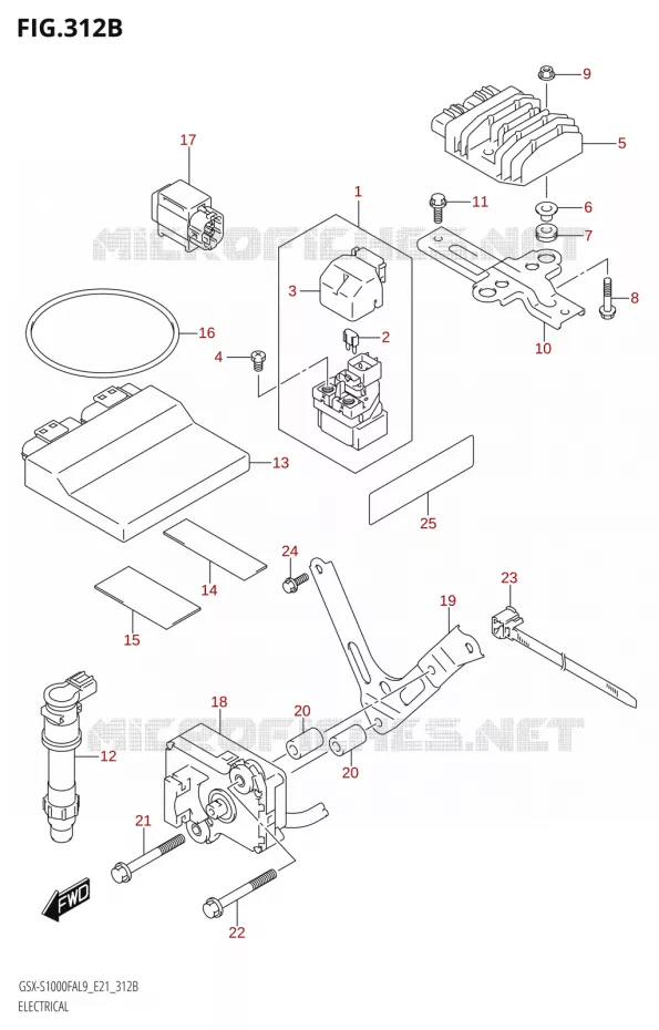 ELECTRICAL (GSX-S1000FYA:L9:E21) Suzuki MOTO 1000 GSX-S 2019  GSX-S1000FYA L9 (E21)