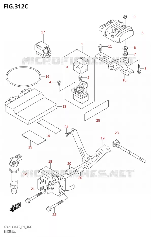 ELECTRICAL (GSX-S1000FZA:L9:E21) Suzuki MOTO 1000 GSX-S 2019  GSX-S1000FZA L9 (E21)