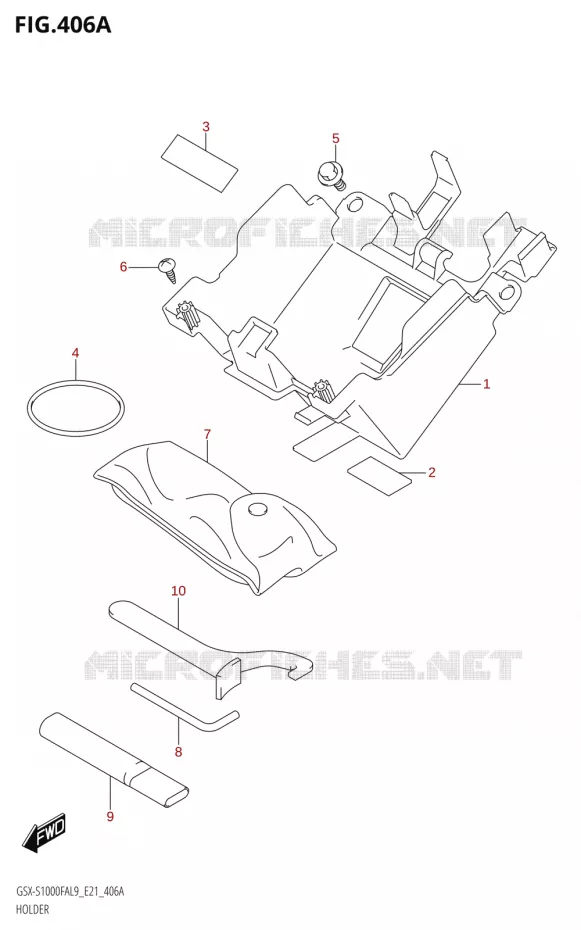 HOLDER Suzuki MOTO 1000 GSX-S 2019  GSX-S1000FZAUF L9 (E21)