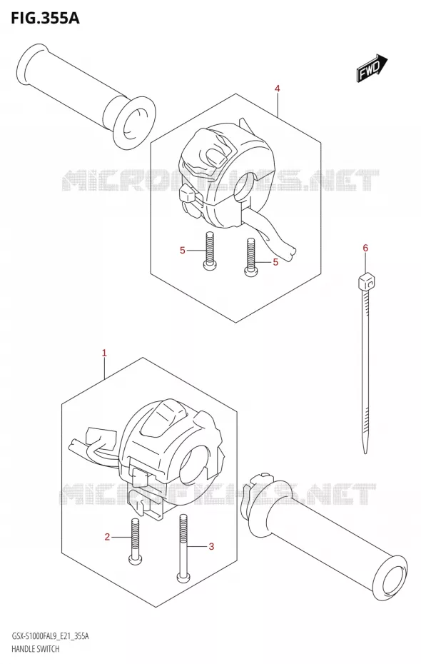 SWITCHES Suzuki MOTO 1000 GSX-S 2019  GSX-S1000FZA L9 (E21)