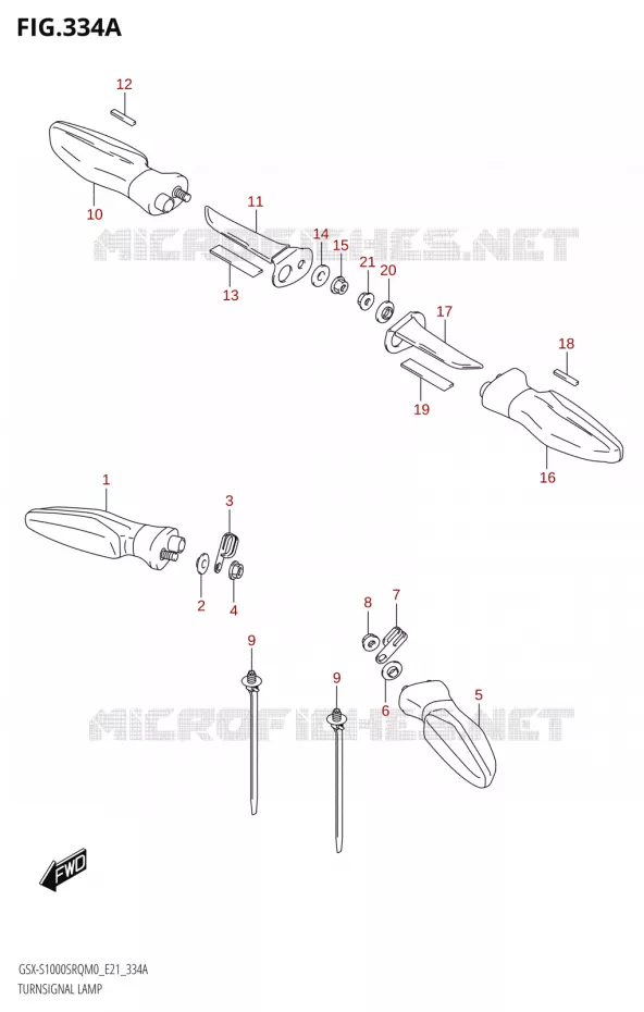 INDICATORS Suzuki MOTO 1000 KATANA 2019  GSX-S1000SRQ L9 (E21)