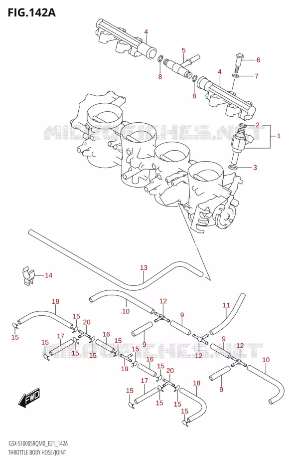 INJECTORS Suzuki MOTO 1000 KATANA 2020  GSX-S1000SRQ M0 (E21)