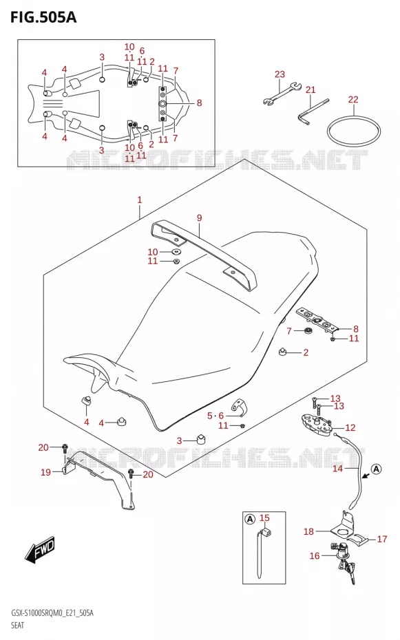 SEAT Suzuki MOTO 1000 KATANA 2019  GSX-S1000SRQ L9 (E21)