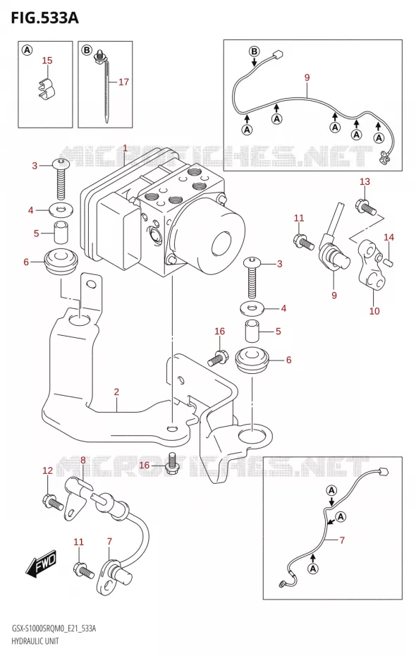 ABS SYSTEM Suzuki MOTO 1000 KATANA 2020  GSX-S1000STQ M0 (E21)