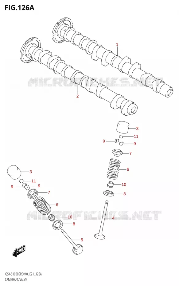 CAMSHAFT - VALVES Suzuki MOTO 1000 KATANA 2019  GSX-S1000STQ L9 (E21)