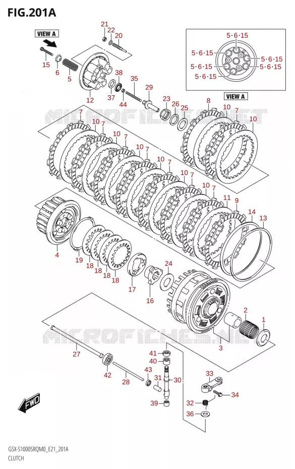 CLUTCH Suzuki MOTO 1000 KATANA 2019  GSX-S1000STQ L9 (E21)