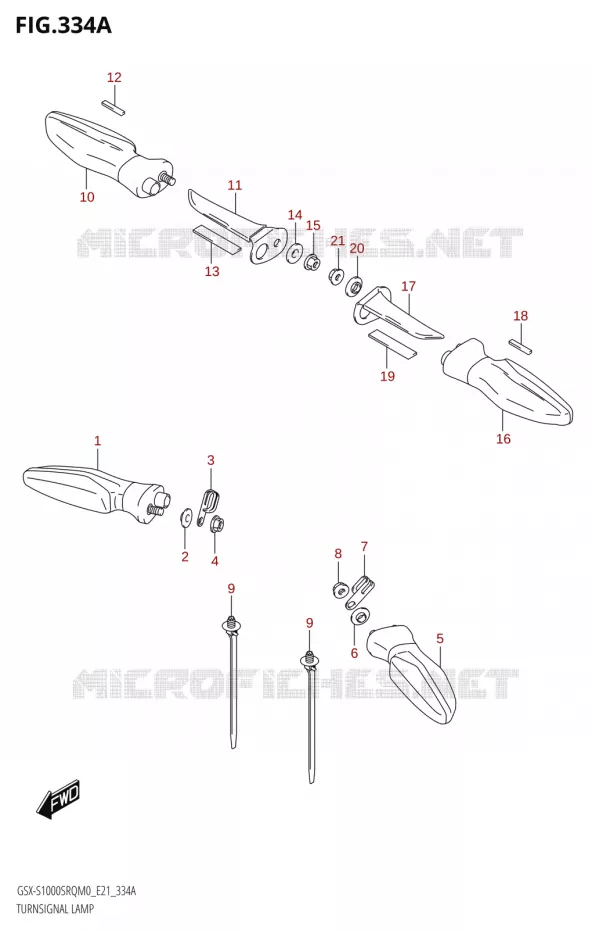INDICATORS Suzuki MOTO 1000 KATANA 2019  GSX-S1000STQ L9 (E21)