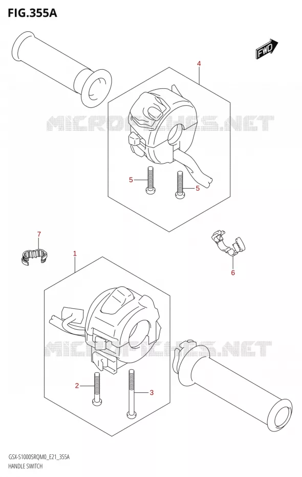 SWITCHES Suzuki MOTO 1000 KATANA 2020  GSX-S1000STQ M0 (E21)