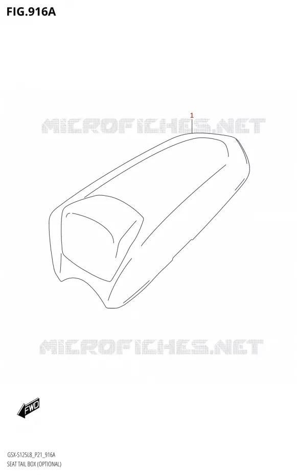 SEAT COWL BOX (OPTIONAL) Suzuki MOTO 125 GSX-S 2018  GSX-S125ML L8 (P21)