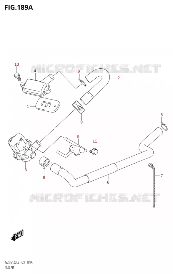 ANTI POLLUTION SYSTEM Suzuki MOTO 125 GSX-S 2018  GSX-S125MLX L8 (P21)