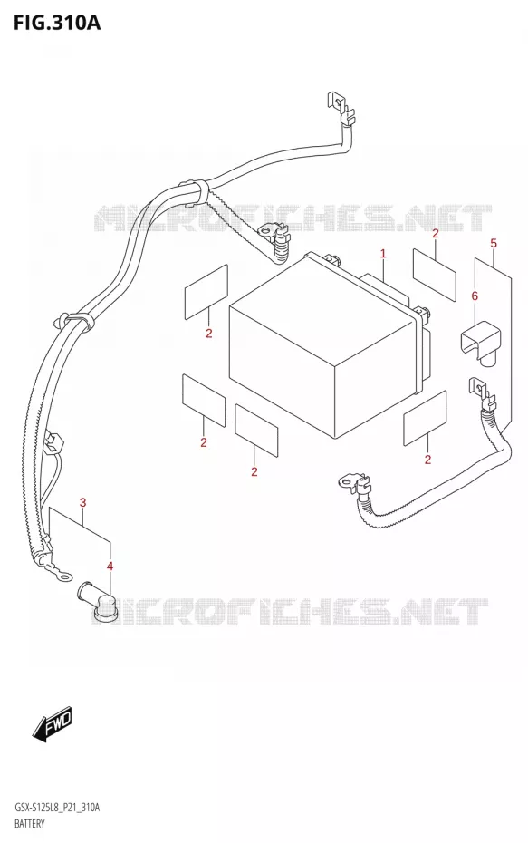 BATTERY Suzuki MOTO 125 GSX-S 2018  GSX-S125MLX L8 (P21)