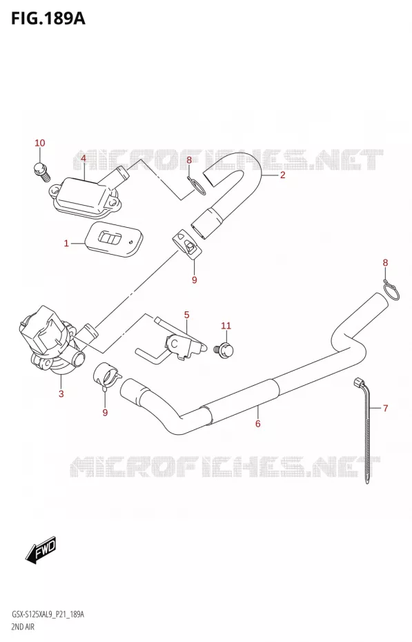 ANTI POLLUTION SYSTEM Suzuki MOTO 125 GSX-S 2019  GSX-S125XA L9 (P21)