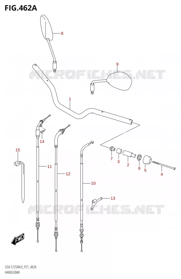 HANDLEBAR Suzuki MOTO 125 GSX-S 2019  GSX-S125XA L9 (P21)