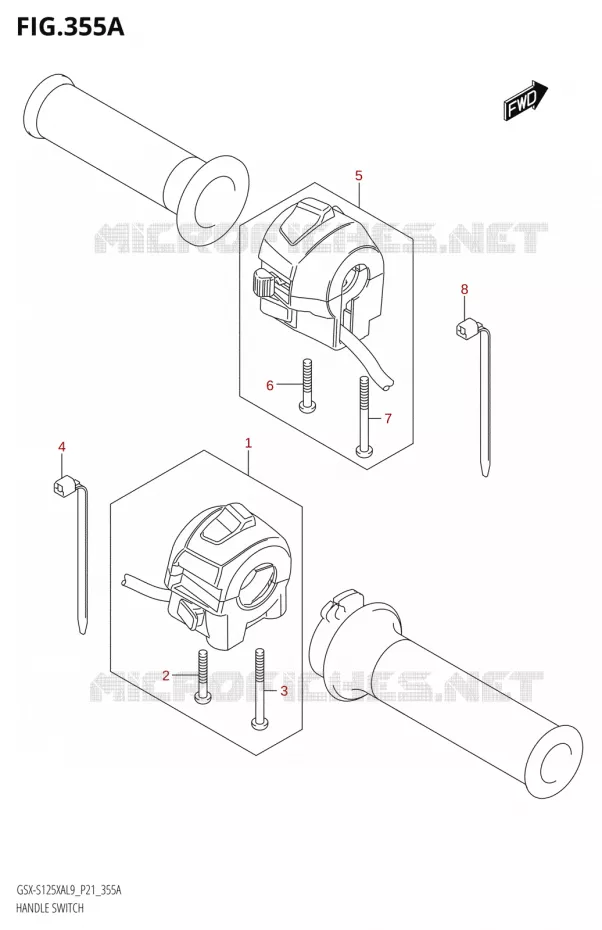SWITCHES Suzuki MOTO 125 GSX-S 2019  GSX-S125XA L9 (P21)