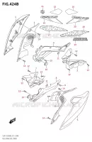 FUEL TANK SIDE COVER (GSX S125XAM0 P21) for Suzuki GSX-S 125 2020