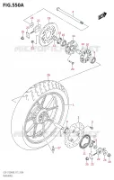 REAR WHEELSX S125AM0 P21) for Suzuki GSX-S 125 2020