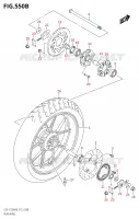 REAR WHEELSX S125XAM0 P21) for Suzuki GSX-S 125 2020