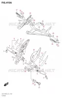 FOOTREST for Suzuki GSX-S 750 2019