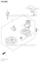 LOCK SET (GSX S750UQY:L9:E21) for Suzuki GSX-S 750 2019