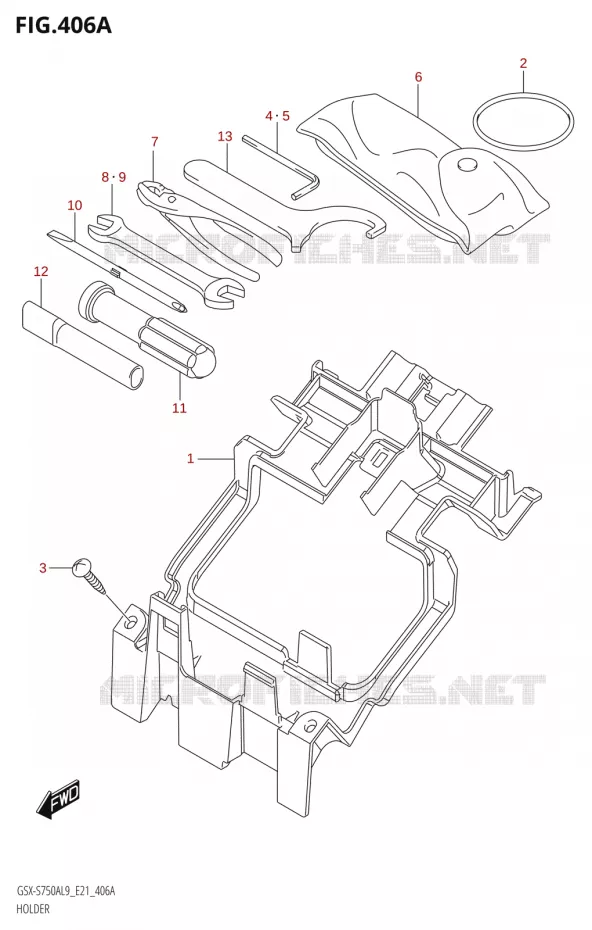 HOLDER Suzuki MOTO 750 GSX-S 2019  GSX-S750A L9 (E21)