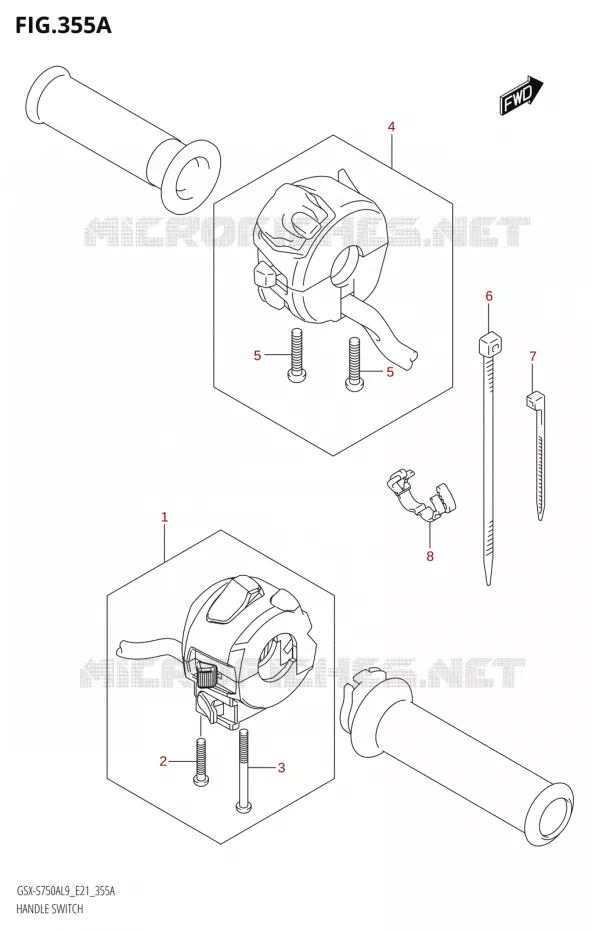 SWITCHES Suzuki MOTO 750 GSX-S 2019  GSX-S750A L9 (E21)