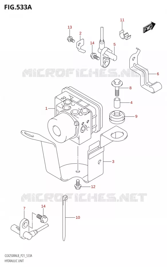 ABS SYSTEM Suzuki MOTO 250 INAZUMA 2018  GW250RA L8 (P21)