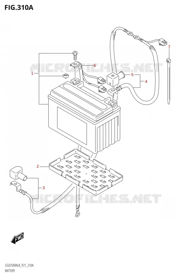 BATTERY Suzuki MOTO 250 INAZUMA 2018  GW250RAZ L8 (P21)