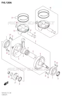 CRANKSHAFT for Suzuki RM-Z 250 2019