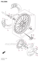 FRONT WHEEL for Suzuki RM-Z 250 2019