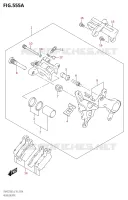 REAR CALIPER for Suzuki RM-Z 250 2019