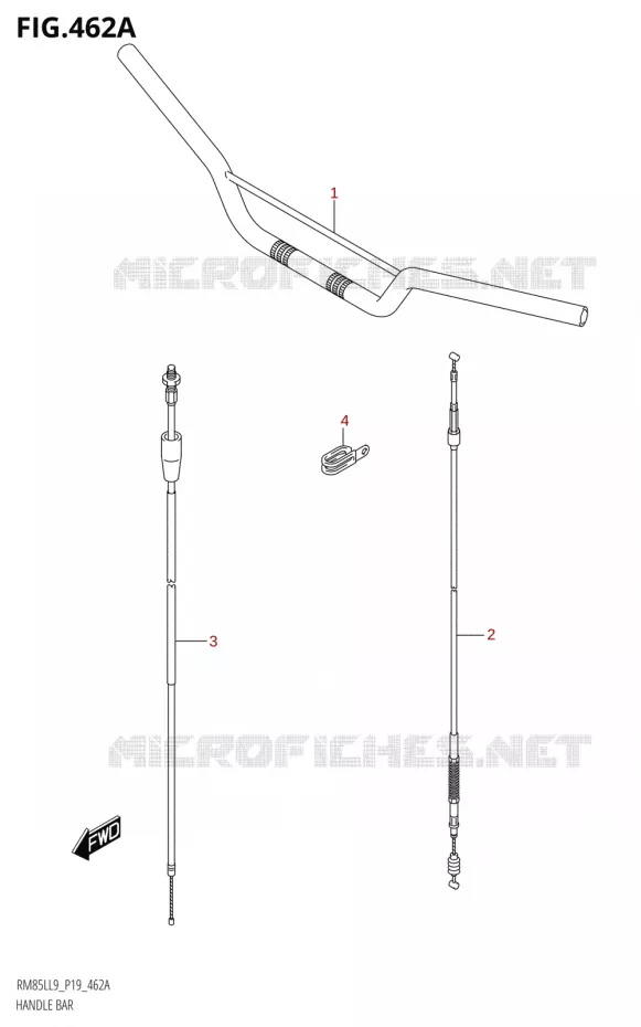 HANDLEBAR Suzuki MOTO 85 RM 2019  RM85L L9 (P19)