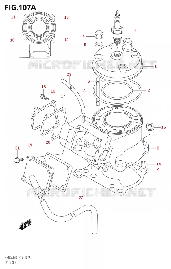 CYLINDER Suzuki MOTO 85 RM 2020  RM85L M0 (P19)