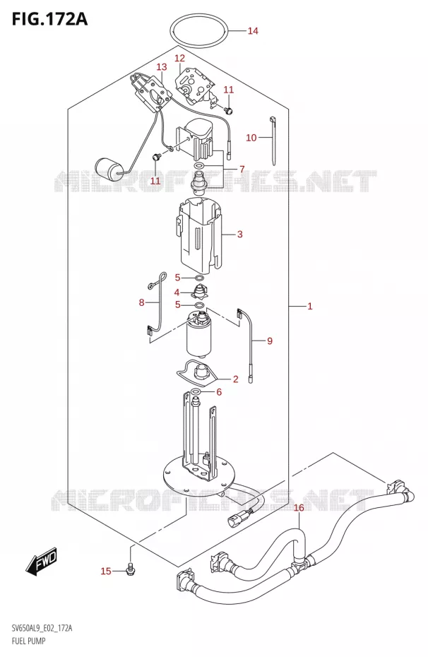 FUEL PUMP Suzuki MOTO 650 SV 2019  SV650A L9 (E02)