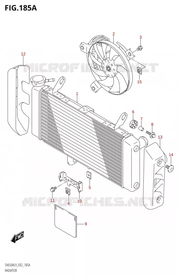 RADIATOR Suzuki MOTO 650 SV 2019  SV650XA L9 (E02)