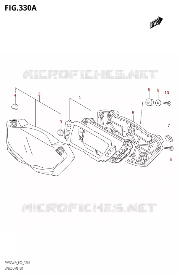 SPEEDOMETER Suzuki MOTO 650 SV 2019  SV650A L9 (E02)