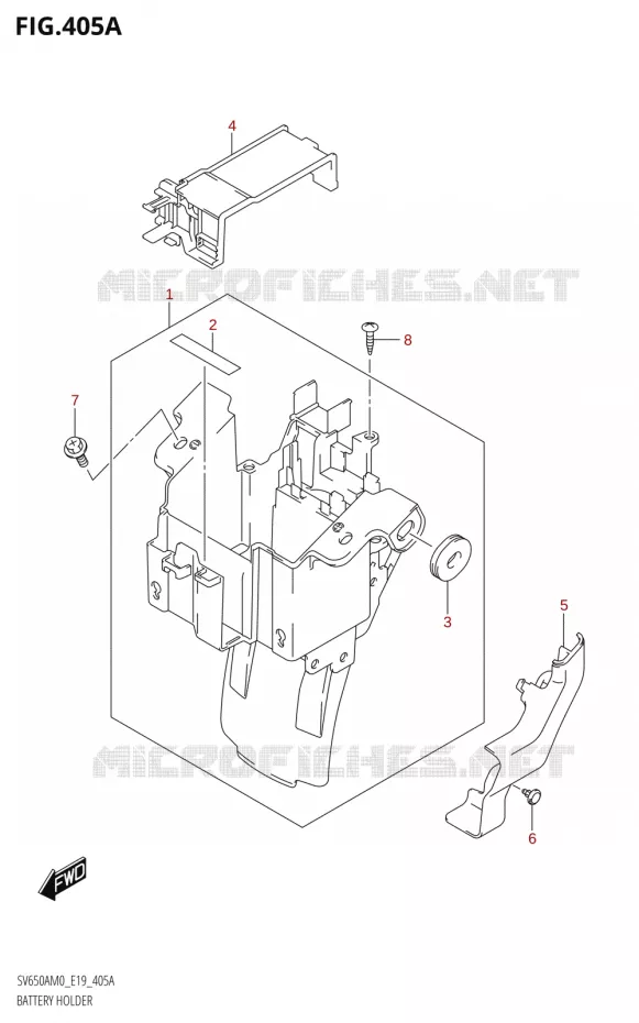 BATTERY BOX - TOOLS Suzuki MOTO 650 SV 2020  SV650A (E19)