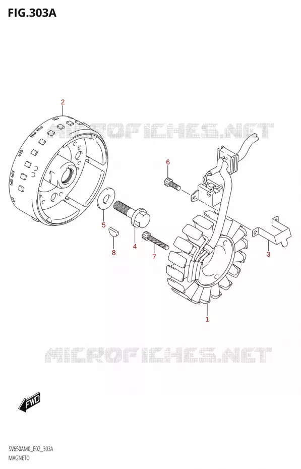 IGNITION Suzuki MOTO 650 SV 2020  SV650A M0 (E02)