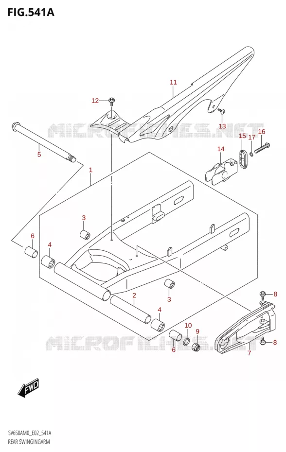 SWINGARM Suzuki MOTO 650 SV 2020  SV650A M0 (E02)