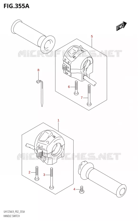 SWITCHES Suzuki SCOOTER 125 BURGMAN 2019  UH125A L9 (P02)