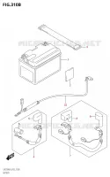 BATTERY for Suzuki BURGMAN 200 2019