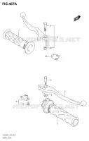 HANDGRIPS   LEVERS  for Suzuki BURGMAN 200 2019