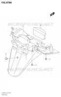REAR FENDER for Suzuki BURGMAN 200 2019