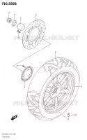 REAR WHEEL for Suzuki BURGMAN 200 2019